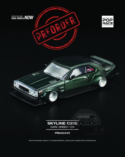 PREORDER POP RACE Nissan Skyline C210 PR640345 1:64