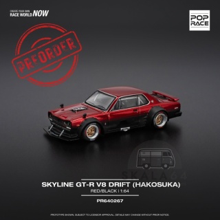 PREORDER POP RACE Nissan Skyline GT-R V8 Drift Hakosuka PR640267 1:64