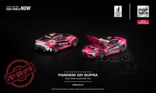 PREORDER POP RACE PR640547 Toyota Pandem GR Supra FDJ2 Valentina Piaz 1:64