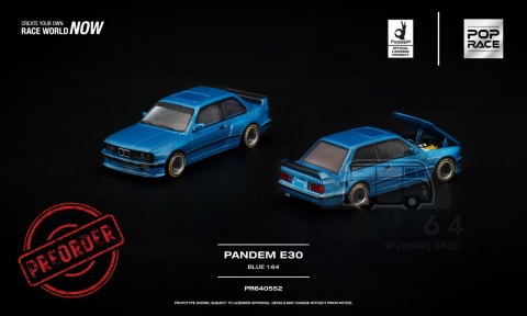 PREORDER POP RACE PR640552 BMW Pandem E30 1:64