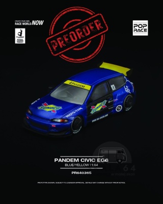 PREORDER POP RACE Pandem Civic EG6 PR640365 1:64