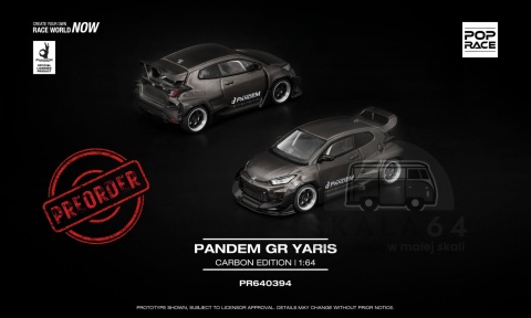 PREORDER POP RACE Pandem GR Yaris PR640394 1:64