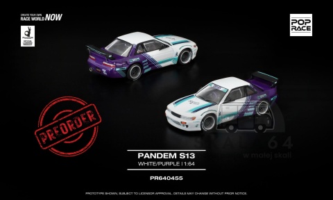 PREORDER POP RACE Nissan Silvia S13 Pandem PR640455 1:64