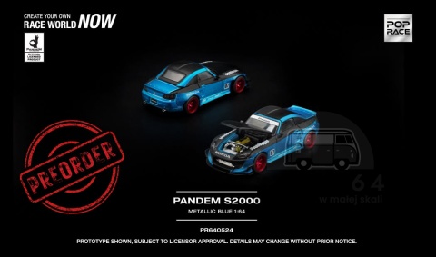 PREORDER POP RACE Honda Pandem S2000 PR640524 1:64