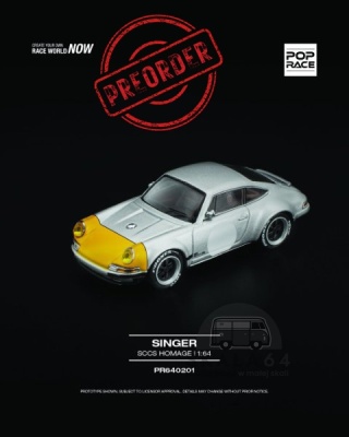 PREORDER POP RACE Porsche Singer 911 SCCS Homage PR640201 1:64