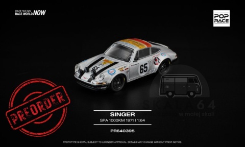 PREORDER POP RACE Porsche Singer SPA 1000KM 1971 PR640395 1:64