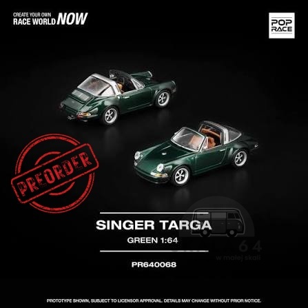 PREORDER POP RACE Porsche Singer Targa PR640068 1:64