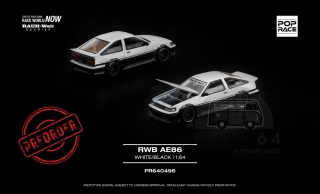 PREORDER POP RACE Toyota RWB AE86 PR640496 1:64