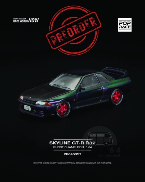 PREORDER POP RACE Skyline GT-R R32 PR640357 1:64
