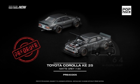 PREORDER POP RACE Toyota Corolla KE25 PR640305 1:64