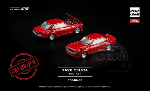 PREORDER POP RACE Toyota Ta22 Celica PR640482 1:64