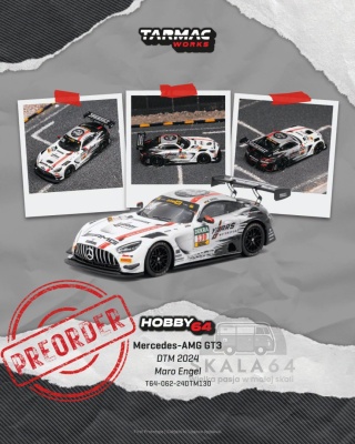 PREORDER TARMAC WORKS 2024 Mercedes-Benz AMG GT GT3 #130 Maro Engel DTM Championship 1:64