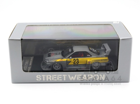 STREET WEAPON GHOST PLAYER Nissan Skyline R34 LBWK-ER34 Liberty Walk ZAMAC 1:64