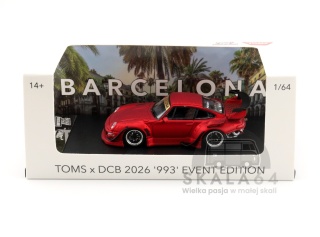 STREET WEAPON Porsche 911 RWB 993 DieCast Con Barcelona Limited Edition 899 PCS Matte Red 1:64