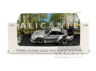 STREET WEAPON Porsche 911 RWB 993 ICONS ALICANTE Limited Edition 499 PCS ZAMAC 1:64