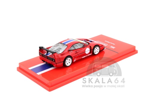 Model samochodu Ferrari F40 LM Rosso Corsa w skali 1:64 - tył