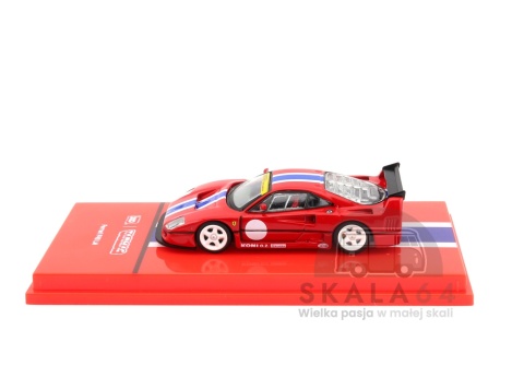 Model samochodu Ferrari F40 LM Rosso Corsa w skali 1:64 - bok