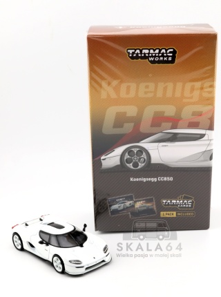 TARMAC WORKS Koenigsegg CC850 White 1:64 T64G-TL051-WH