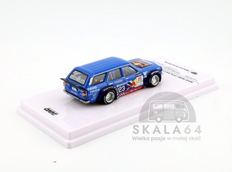 Model samochodu Mazda RX3 Station Wagon MAD MIKE Tokyo Auto Salon 2025 Event Exclusive Edition w skali 1:64 - tył