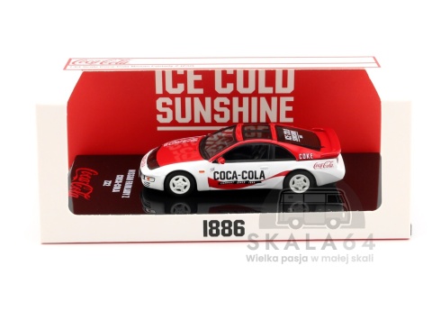 Model samochodu Nissan Fairlady Z S32 Coca-Cola w skali 1:64 - opakowanie