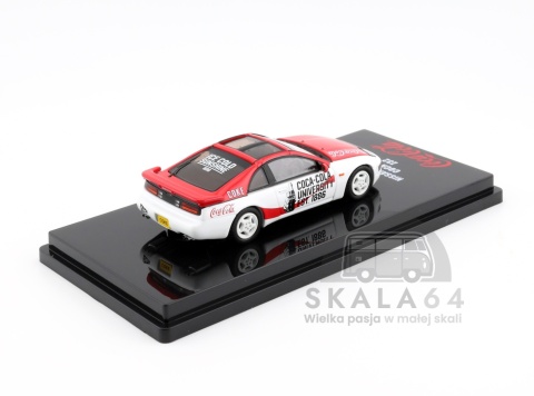 Model samochodu Nissan Fairlady Z S32 Coca-Cola w skali 1:64 - tył