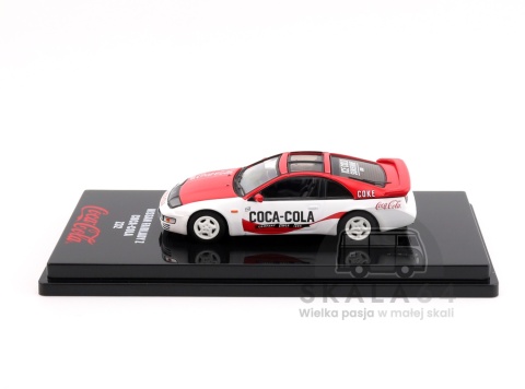 Model samochodu Nissan Fairlady Z S32 Coca-Cola w skali 1:64 - bok