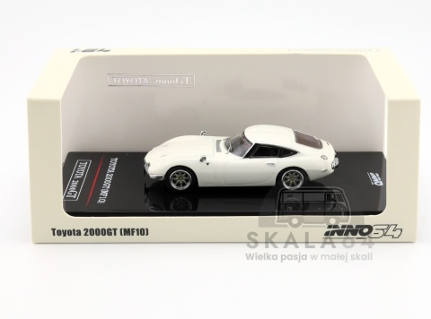 Model samochodu Toyota 2000GT MF10 Pegasus White w skali 1:64 - opakowanie