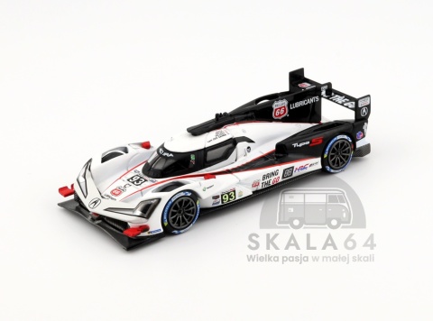Model samochodu Acura ARX-06 GTP #93 2025 IMSA Daytona 24 Hrs Acura Meyer Shank Racing w skali 1:64 - przód
