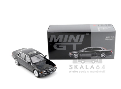 MINI GT BMW 750iL E38 Black Sapphire LHD 1:64 MGT01242-L