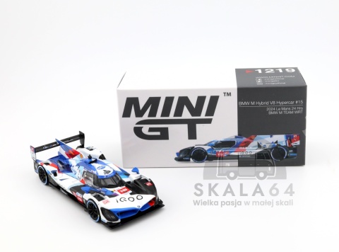 Model samochodu BMW M Hybrid V8 Hypercar #15 BMW M Team WRT Le Mans 24 Hrs w skali 1:64 - kartonik