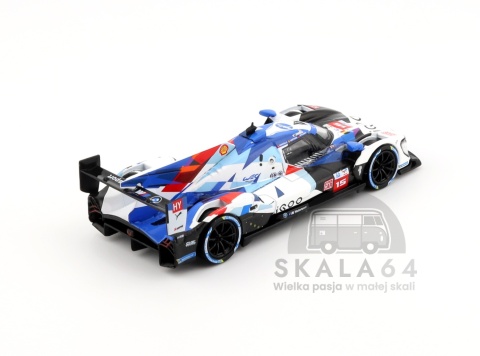 Model samochodu BMW M Hybrid V8 Hypercar #15 BMW M Team WRT Le Mans 24 Hrs w skali 1:64 - tył