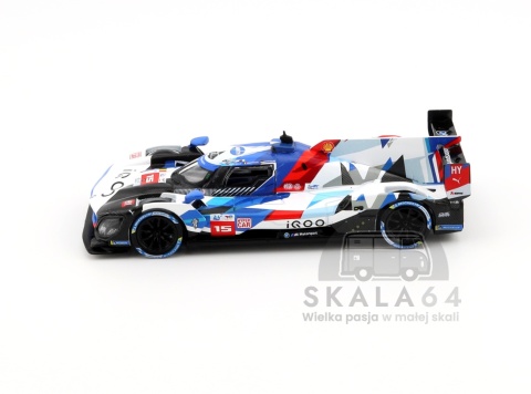 Model samochodu BMW M Hybrid V8 Hypercar #15 BMW M Team WRT Le Mans 24 Hrs w skali 1:64 - bok