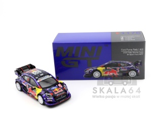 MINI GT Ford Puma Rally1 #55 2025 Rally Monte-Carlo M-Sport Ford WRT LHD 1:64 MGT01176-BL
