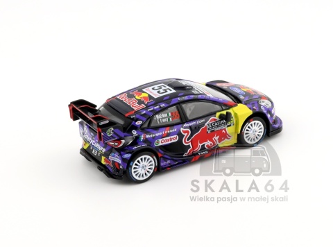Model samochodu Ford Puma Rally1 #55 2025 Rally Monte-Carlo M-Sport Ford WRT LHD w skali 1:64 - tył