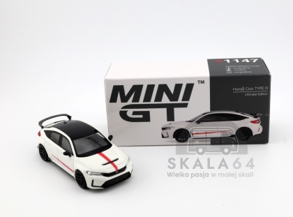 MINI GT Honda Civic FL5 Type R Ultimate Edition White LHD 1:64 MGT01147-L