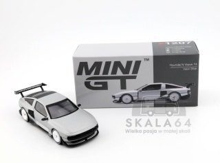 MINI GT Hyundai Concept N Vision 74 VP2 LHD Silver 1:64 MGT01207-L