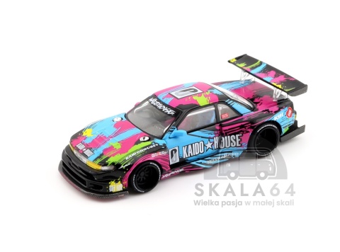 Model samochodu Nissan Silvia S13-R Kaido Splash V1 w skali 1:64 - przód