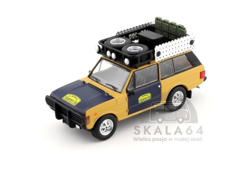 Model samochodu Land Rover Ranger Rover 1981 Camel Trophy Sumatra H.Fischer W. Bays LHD w skali 1:64 - przód