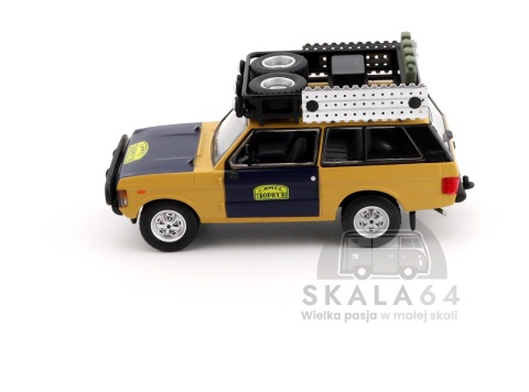 Model samochodu Land Rover Ranger Rover 1981 Camel Trophy Sumatra H.Fischer W. Bays LHD w skali 1:64 - bok