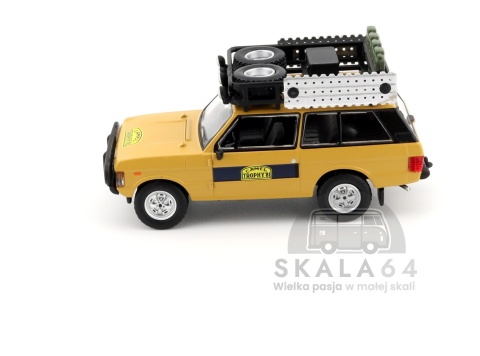 Model samochodu Land Rover Ranger Rover 1981 Camel Trophy Sumatra K. Stoppa A. Valldorf LHD w skali 1:64 - bok