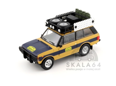 Model samochodu Land Rover Ranger Rover 1981 Camel Trophy Sumatra N. Sudmann F. Hofmann LHD w skali 1:64 - przód