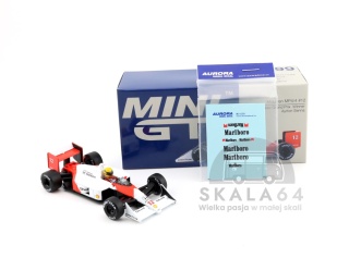 MINI GT McLaren MP4/4 #12 1988 Japanese Grand Prix Winner Ayrton Senna 1:64 MGT01099-L