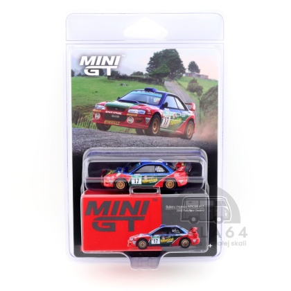 MINI GT Subaru Impreza WRC98 #17 2000 Rally New Zealand LHD 1:64 MGT01211-BL