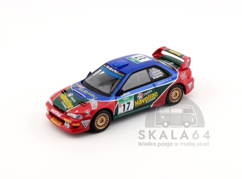 Model samochodu Subaru Impreza WRC98 #17 2000 Rally New Zealand LHD w skali 1:64 - przód
