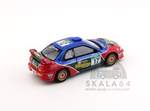 Model samochodu Subaru Impreza WRC98 #17 2000 Rally New Zealand LHD w skali 1:64 - tył