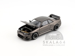 POP RACE Nissan Skyline GT-R R33 NISMO 400R Dark Chrome Series 1:64 PRDC003