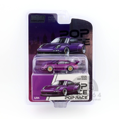 Model samochodu Porsche 911 RWB 997 Purple Enigma Exclusive Edition #015 w skali 1:64