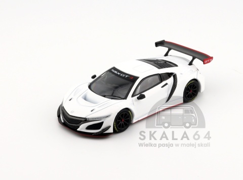 Model samochodu Honda NSX GT3 EVO22 White w skali 1:64 - przód