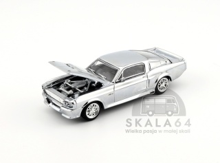 POP RACE Ford Shelby Mustang GT500 Chrome 1:64 PR640312
