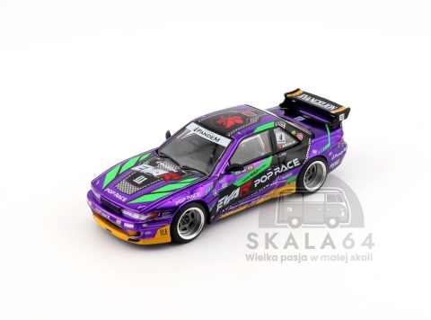 POP RACE Nissan Silvia S13 EVA RT Test Type-01 Pandem PR640432 1:64
